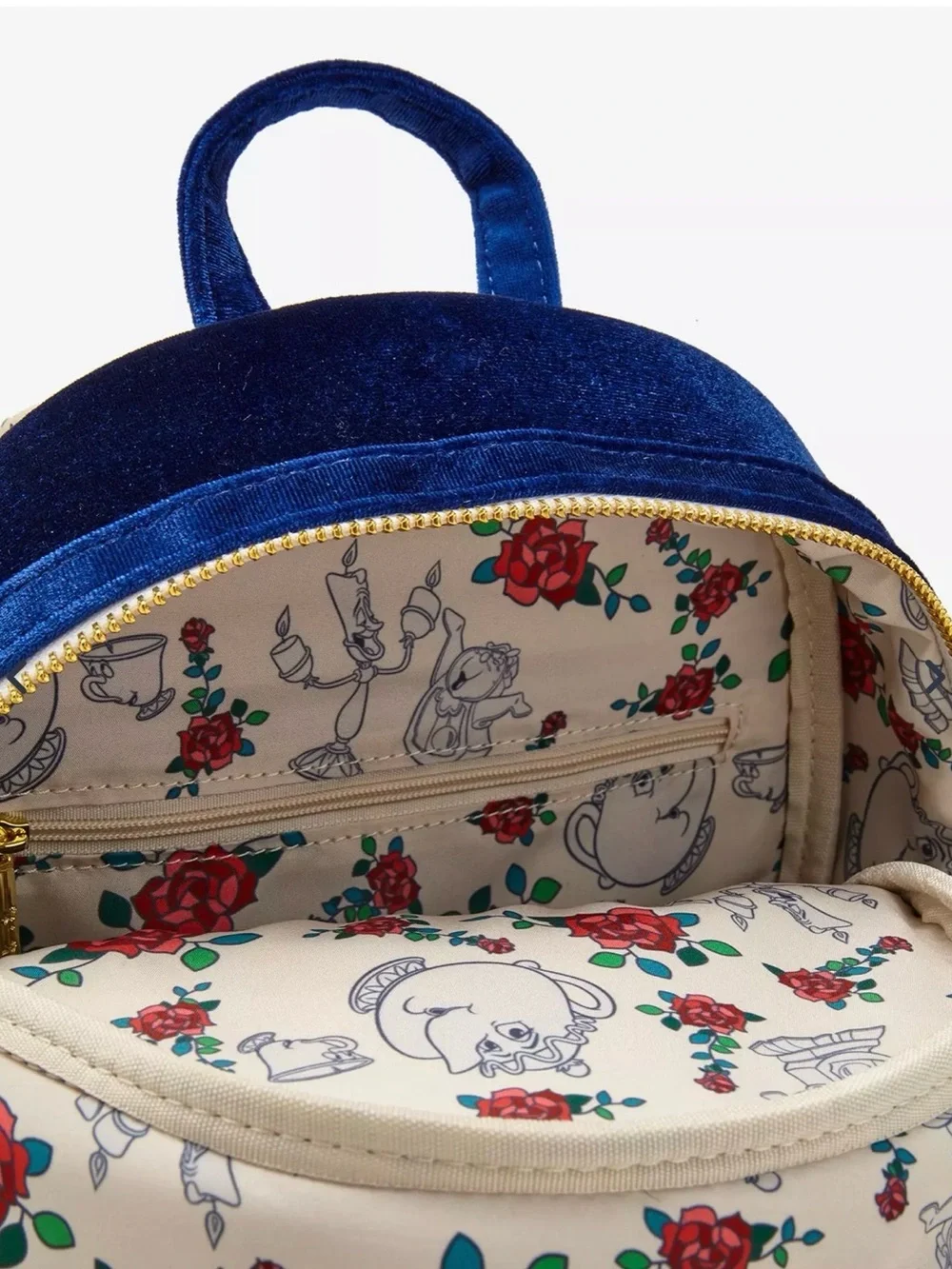 SOLDOUT Limited Edition NWT Loungefly Beauty & the Beast Velvet Mini Backpack